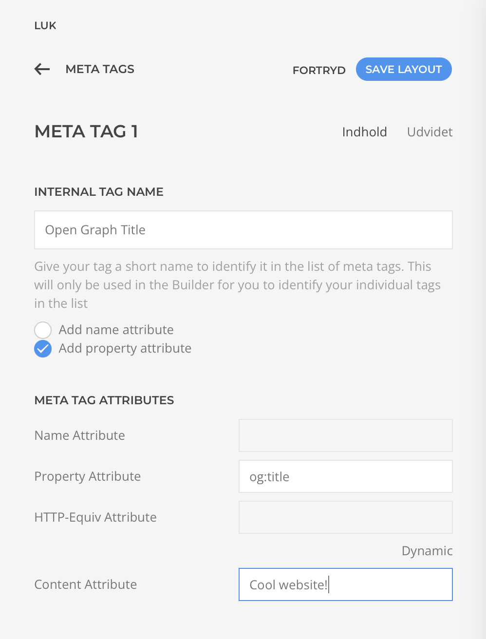 Metatags element for YOOtheme Pro
